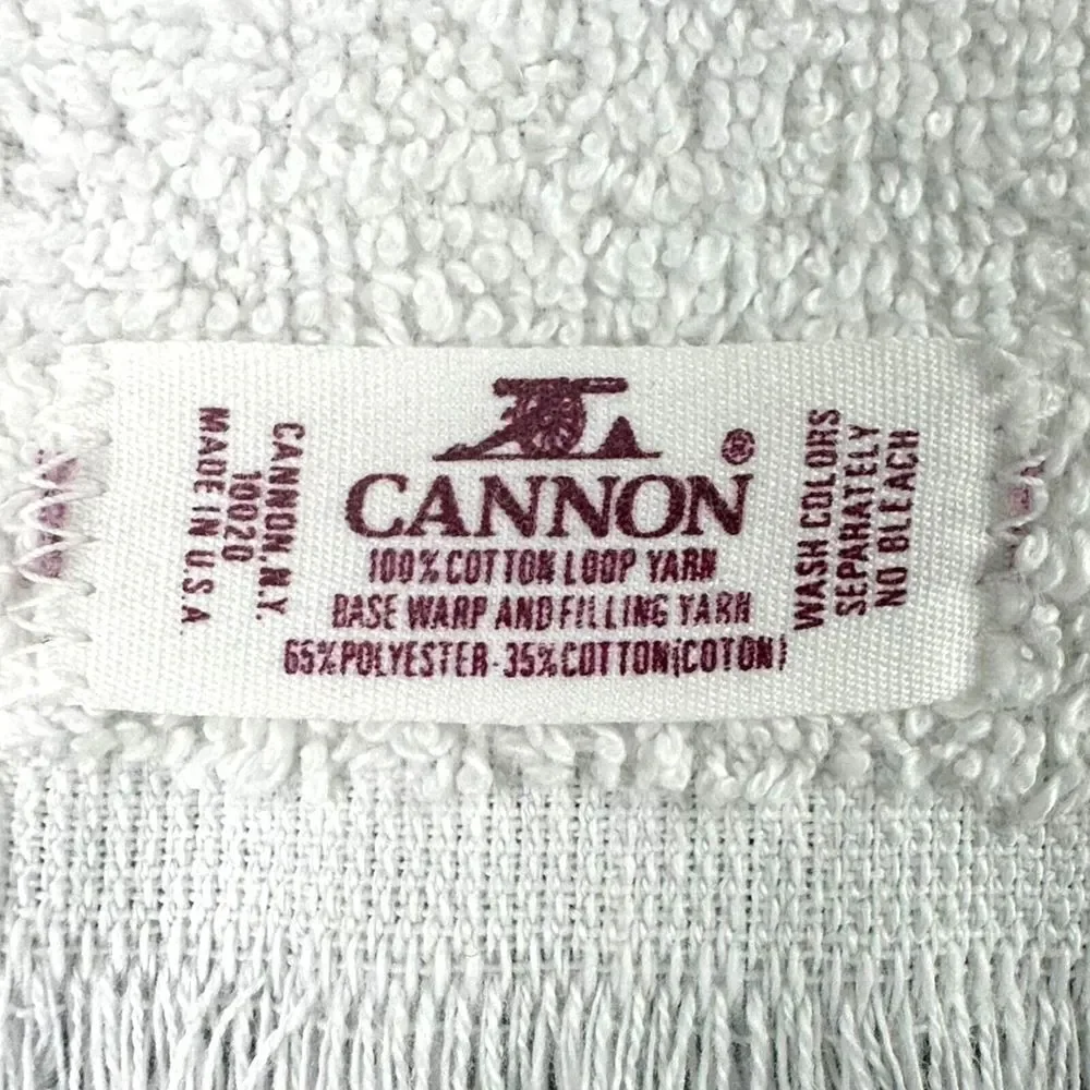 Cannon Vintage Christmas Holiday Fingertip Guest Bathroom Towel Train Angel GUC‎